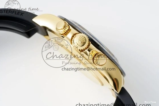 MiroTime 0429 Daytona 116518 BTF 1:1 Best Edition Paul Newman Black YG Dial on Oysterflex Rubber Strap SA4130 V Modern 2259